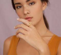 Buy Carla Ring With Material Golden For Your Woman– TVJewels