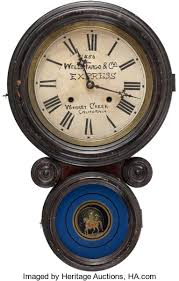 Best selling in wall clocks. Wells Fargo Wall Clock Western Expansion Goldrush Lot 38754 Heritage Auctions