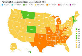 Us Obesity Levels By State Obesity Procon Org