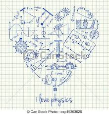 Physics Drawings In Heart Shape Csp15363626 Physics Physics Humor Physics Poster