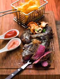 Ochsensteak Peppone Mit Pommes Frites Und Dips Rezepte Pommes Frites Steak
