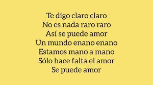 No hay fronteras, eras será lo que tú quieras lo que tú quieras, amor se puede, amor. Alvaro Soler El Mismo Sol Letra Lyrics Youtube