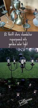 Chandelier Solar Light Hanging Solar Light My Repurposed Life Rescue Re Imagine Repeat Solarleuchten Garten Garten Und Outdoor Gartendekor