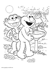 Free printable sesame street birthday coloring pages. Sesame Street Printable Coloring Pages 85 Free Sheets