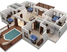 Apalagi untuk keluarga yang hanya mempunyai 2 anak, hanya perlu 3 kamar di dalamnya, 1 kamar utama dan 2 kamar anak. Cekhargarumah Org Gambar Desain 3d Denah Rumah Minimalis Modern 2 Lantai Banyak Inspirasi Yang Saya Share Antara La Casas Planos De Casas 3d Planos De Casas