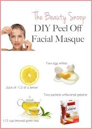 Diy Peel Off Detox Facial Masque Facial Masque Detox Facial Gelatin Face Mask