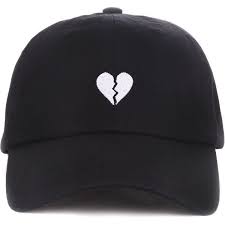 Any Memes The Broken Heart Dad Hat In Black 30 Liked On Polyvore Featuring Men S Fashion Men S Accessories Men S Hats For Men Mens Hats Fashion Dad Hats