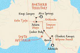 Here's something that can help you out. Adelaide To Alice Springs Overland Adventure Tours Ie