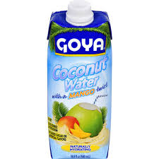 Goya agua de coco con trocitos 17.6 oz. Goya Coconut Water With A Mango Twist 16 9 Fl Oz Walmart Com