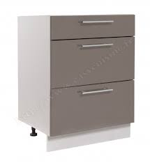 La ou les poignées en inox brossé 22cm. Meuble Bas Cuisine Casserolier 60 Cm Pas Cher Easy Cuisine