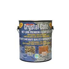 Concrete sealers are chemical substances that are essential for protecting concrete surfaces from staining, water erosion, extreme temperatures, oil, dirt, and other contaminants. Ducan Crystal Cote Wet Look Look Concrete Sealer 3 78l The Home Depot Canada