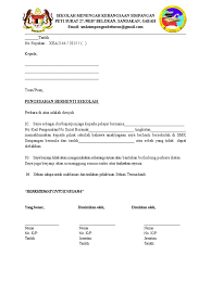 Panduan buat pelajar lepasan spm yang ingin. Surat Rasmi Berhenti Sekolah Tingkatan 6 Kuora O