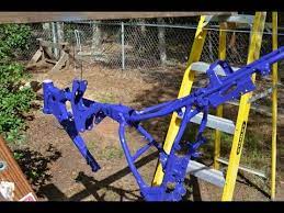 Painting A Motorcycle Frame Youtube