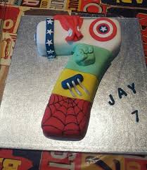 7th Birthday Cake For 7 Year Old Boy Images Marvel Avengers Number 7 Cake 7th Birthday Cakes Boy Birthday Cake Boys Bday Cakes