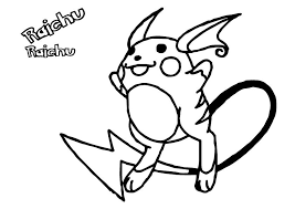 Mix together cold and warm colors. Raichu From Pokemon Coloring Page Free Printable Coloring Pages For Kids