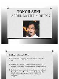 His higher education was gained abroad. Tokoh Seni