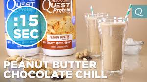 Quest Nutrition Peanut Butter Chocolate Chill 15secondrecipe The Bloq Quest Protein Powder Recipes Shake Recipes Healthy Peanut Butter Protein Shake