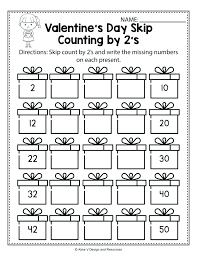 Valentine Skip Count Math Worksheets Activities Counting Kindergarten Fractions Game Education Grade Worksheet Answers Logic 30 Sumnermuseumdc Org