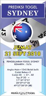 Prediksi Togel Sydney Jumat 21 Sept 2018 Sydney Pengetahuan