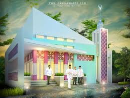 Ide warna cat dinding untuk kamar mandi sempit. Lingkar Warna Desain Masjid Modern Minimalis Dengan Pewarnaan Susunan Roster Unik