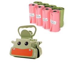 Pooper Scooper with Bag Dispenser, Portable Poop Scooper for Dogs with  Waste Bag Pet Waste Cleaner Earth Friendly Dogs Waste Pick Up Set with Poop  Bags Refills 8 Rolls 160 Counts :