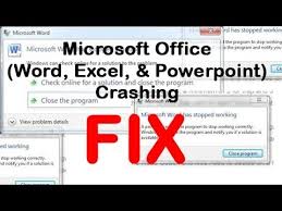 Microsoft Office Word Excel Powerpoint Crashing Fix H2techvideos Youtube