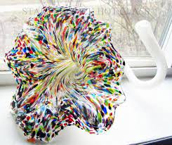 Hand Blown Glass Flower Etsy Glass Blowing Hand Blown Glass Glass Flowers