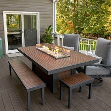 Kenwood Linear Dining Height Gas Fire Pit Table Gas Fire Pit Table Fire Pit Table Gas Firepit