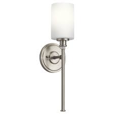 I've fallen in love with a sink faucet that comes in polished nickel only, and i really don't have the budget to go polished nickel for all th. Kichler Joelson Brushed Nickel One Light Bath Sconce 45921ni Bellacor