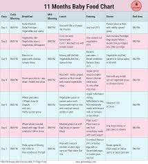 11 Month Baby Diet Chart In Hindi Www Bedowntowndaytona Com