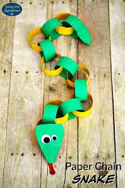 How To Make A Paper Chain Snake Raising Little Superheroes Toddler Crafts Preschool Crafts Crafts For Kids