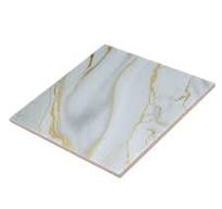 White Marble with Gold Veins Ceramic Tile