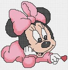Schemi Disney A Punto Croce Schemi Baby Minnie E Topolino Punto Croce Punto Croce A Tema Disney Punto Croce Disney