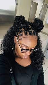 Half Up Half Down Hairstyle Hair Styles Natural Hair Styles Easy Quick Braided Hairstyles