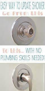 How do you remove bathtub faucet (plumbing, faucet, diy)? How To Update Old Dated Shower Handle With No Plumbing Skills And A 90 Ace Hardware Gift Card Giveaway Updating House Diy Bathroom Bathroom Makeover