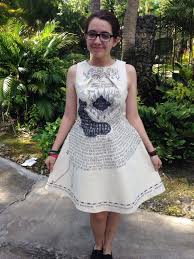 Halloweencrafts Diy Inspiration Harry Potte Marauders Map Dress Drawn With Fine Point Sharpies By Tumblr User Perme Map Dress Dress Picture Literary Fashion