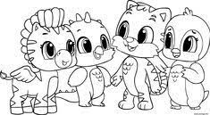 Coloriage Hatchimals Animals For Kids A Imprimer In 2021 Coloring Pages Princess Coloring Penguin Images