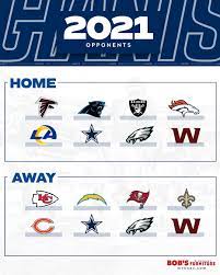 The entire schedule will be released later tonight. New York Giants How Tough Is Our 2021 Schedule Facebook