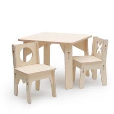 Kids Wooden Play Table And Chairs Modern Toddler Weaning Etsy In 2020 Modern Chairs Table And Chairs Kids Table And Chairs
