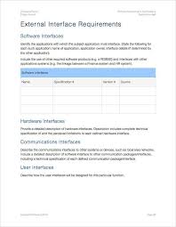 Software Requirements Document Template Inspiring Software Requirements Specificat Document Templates Software Requirements Specification Business Requirements