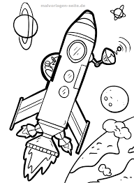 Malvorlage Rakete Weltraum Kostenlose Ausmalbilder