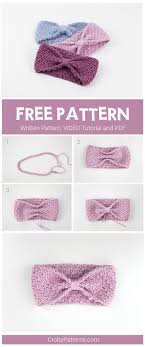 Free pattern made by coral and co. Blueberry Dance Crochet Headband Free Pattern Croby Patterns