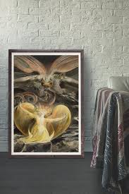 The Great Red Dragon The Woman Clothed In Sun William Blake The Great Red Dragon And The Woman Clothed With The Sun Vintage Wall Art Print Vintage Wall Art Vintage Art Paintings Vintage Wall Art Prints