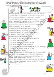 Good Table Manners Worksheet Good Table Manners Table Manners Vocabulary Worksheets