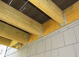 The current deck (which is ~16'x24') uses no joist hangers and i was instructed to basically mimic his design as i expanded it. Deck Joist Hangers Exterior Inspections Internachi Forum