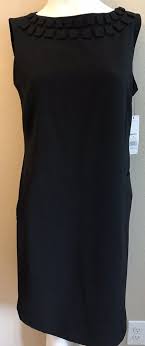 Dana Buchman Elegant Reflections Top To Bottom 36 5 Quot Ebay Work Dresses For Women Black Dresses Casual Black Short Dress
