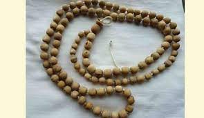 Tulsi Mala In Gold Designs Black Tulsi Mala In Gold Tulsi Mala In Gold Designs With Price 22k Gold Tulsi Mala Tu Rudraksha Jewelry Jewelry Collection Rudraksha