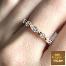 Classic Women S Eternity Band 18k Rose Gold Marquise Round Diamond Ring 1 62ct Tw Wedding Bands Eternity Band Diamond Womens Wedding Bands