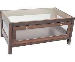 Diy coffee table display case. Coffee Table Display Case Amish Elegance