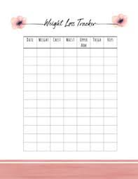 A goal must have a start and finish date. Free Weight Loss Tracker Printable Customize Before You Print